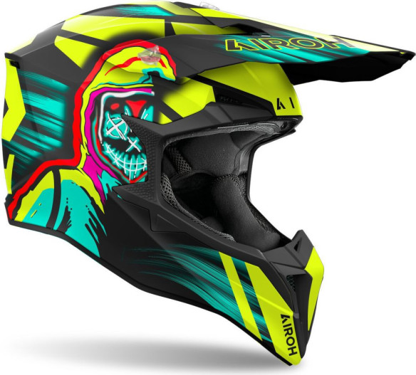 Casca Moto Mx/Enduro Wraaap Cyber Yellow Matt 24