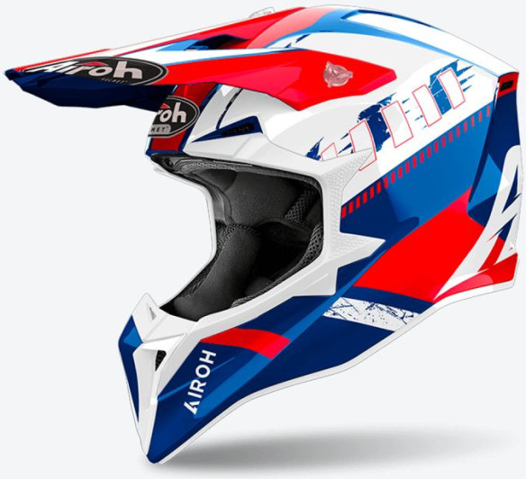 Casca Moto Mx/Enduro Wraaap Feel Blue Red 24