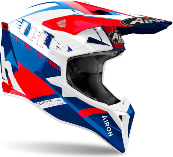 Casca Moto Mx/Enduro Wraaap Feel Blue Red 24