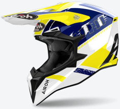 Casca Moto Mx/Enduro Wraaap Feel Yellow Blue 24