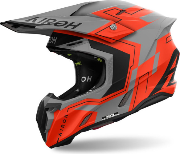 Casca Moto MX/Enduro Twist 3 Dizzy Orange Fluo Matt 24