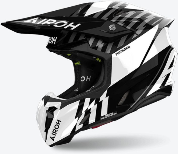 Casca Moto MX/Enduro Twist 3 Thunder Black/White 24