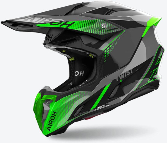 Casca Moto MX/Enduro Twist 3 Shard Green 24