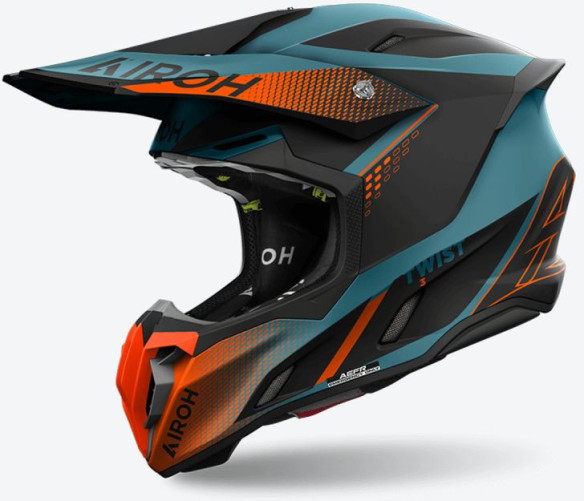 Casca Moto MX/Enduro Twist 3 Shard Orange Matt 24