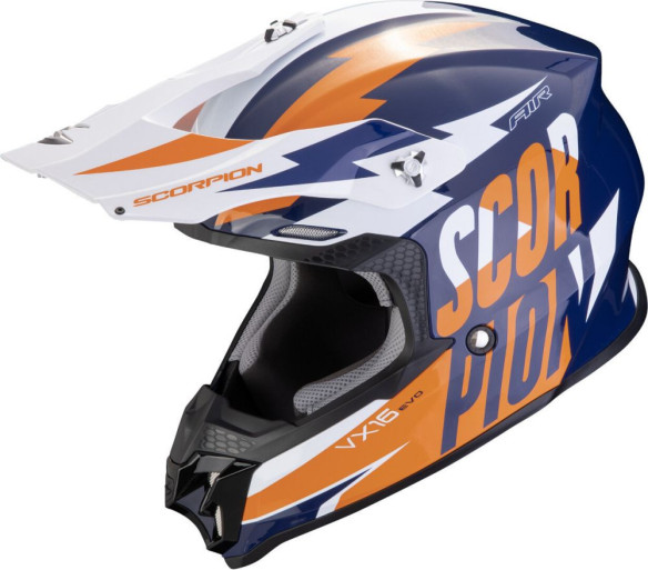 Casca Moto MX/Enduro VX-16 Evo Air Slanter Blue/Orange 24