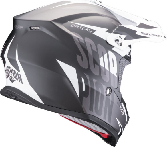 Casca Moto MX/Enduro VX-16 Evo Air Slanter Black Matt/Silver 24