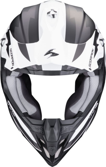 Casca Moto MX/Enduro VX-16 Evo Air Slanter Black Matt/Silver 24
