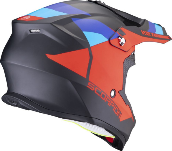 Casca Moto MX/Enduro VX-16 Evo Air Spectrum Black Matt/Red/Blue 24