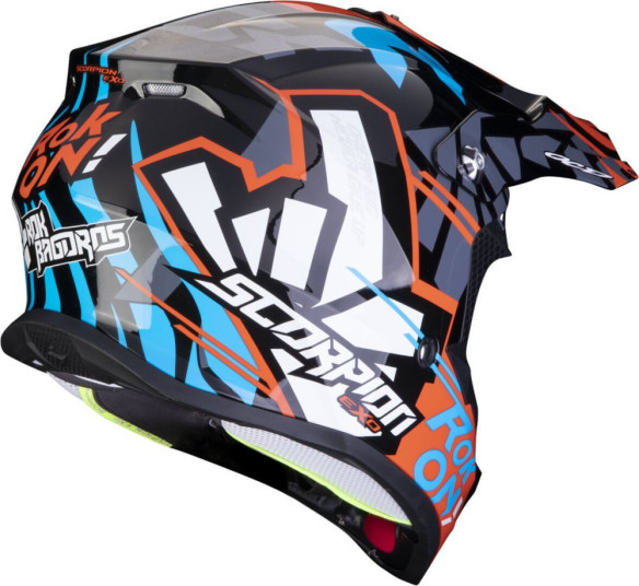 Casca Moto MX/Enduro VX-16 Evo Air Rok Black/Orange 24