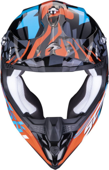 Casca Moto MX/Enduro VX-16 Evo Air Rok Black/Orange 24