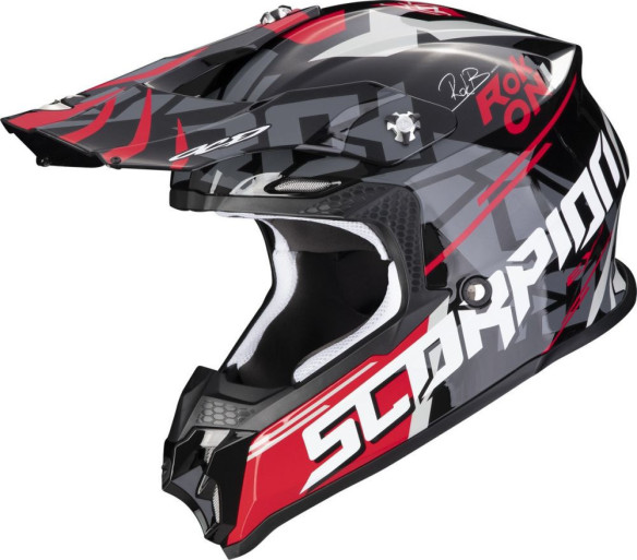 Casca Moto MX/Enduro VX-16 Evo Air Rok Black/Red 24