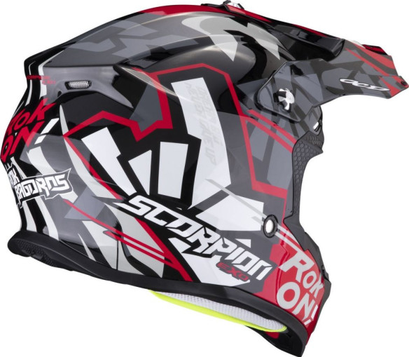 Casca Moto MX/Enduro VX-16 Evo Air Rok Black/Red 24