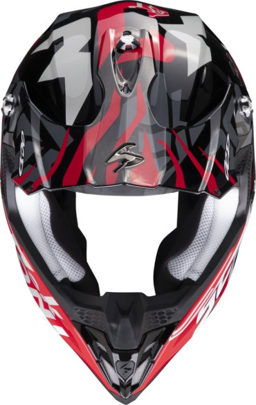 Casca Moto MX/Enduro VX-16 Evo Air Rok Black/Red 24