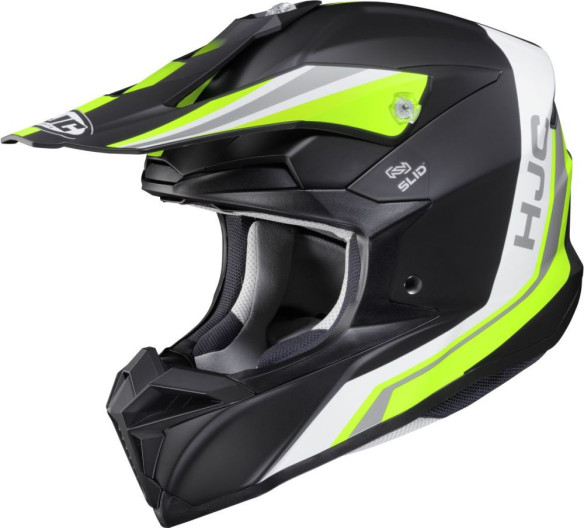 Casca Moto MX/Enduro i50 Flux Black/White/Green 24