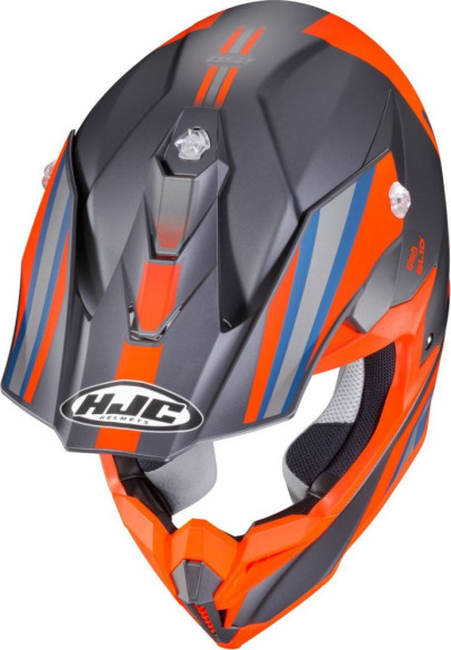 Casca Moto MX/Enduro i50 Flux Grey/Blue/Orange 24