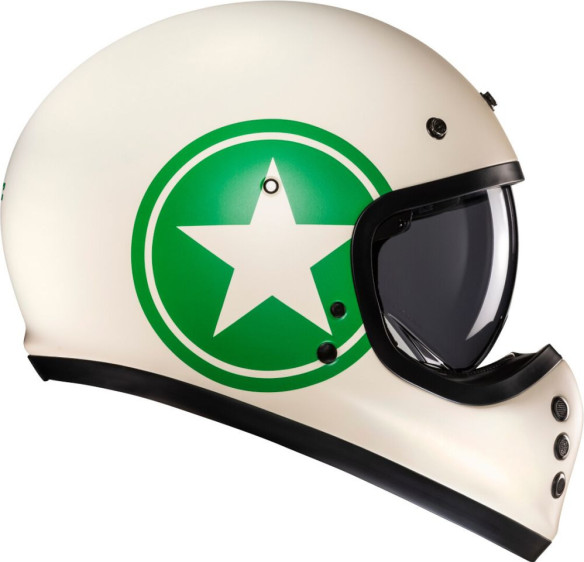 Casca Moto MX/Enduro V60 Nyx White/Green 24