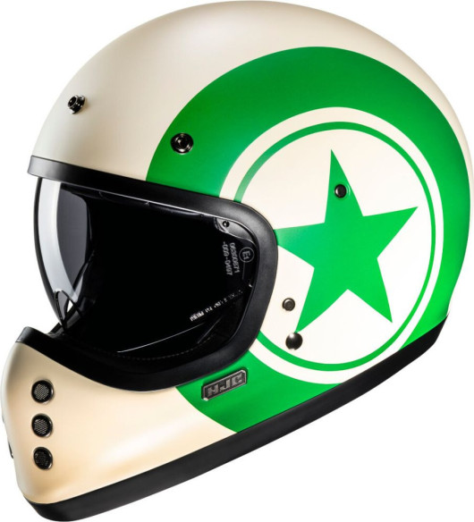 Casca Moto MX/Enduro V60 Nyx White/Green 24
