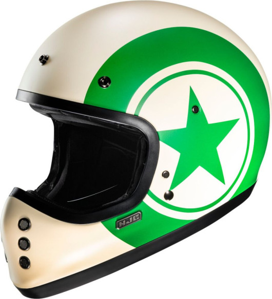 Casca Moto MX/Enduro V60 Nyx White/Green 24