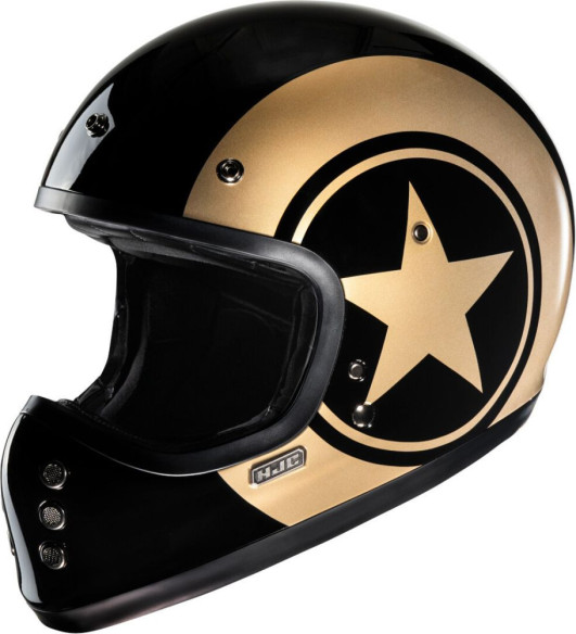 Casca Moto MX/Enduro V60 Nyx Black/Gold 24