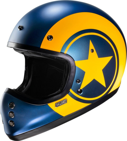 Casca Moto MX/Enduro V60 Nyx Blue/Yellow 24