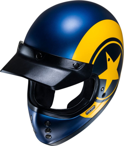 Casca Moto MX/Enduro V60 Nyx Blue/Yellow 24