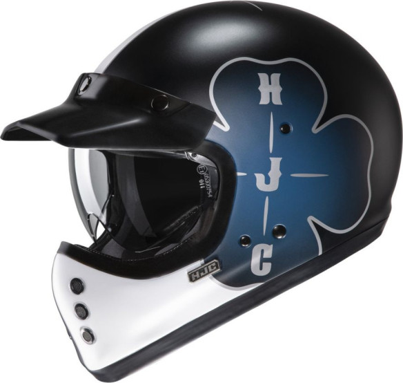 Casca Moto MX/Enduro V60 Ofera White/Black/Blue 24