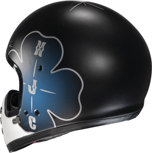 Casca Moto MX/Enduro V60 Ofera White/Black/Blue 24