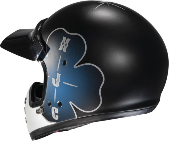 Casca Moto MX/Enduro V60 Ofera White/Black/Blue 24