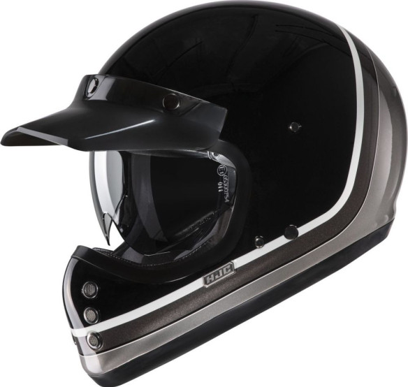 Casca Moto MX/Enduro V60 Scoby Black/Grey/White 24
