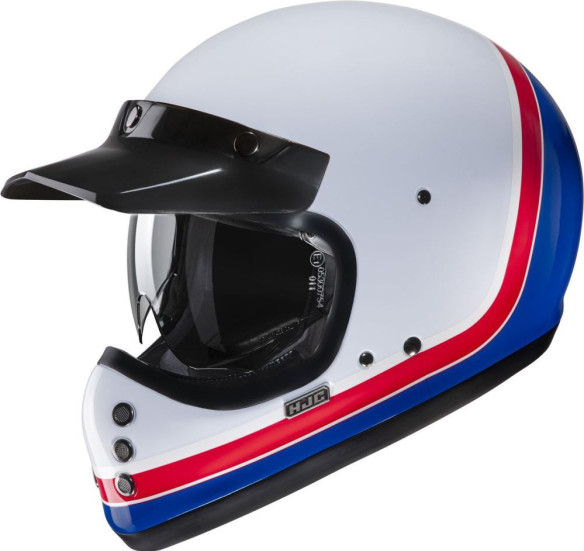 Casca Moto MX/Enduro V60 Scoby White/Blue/Red 24