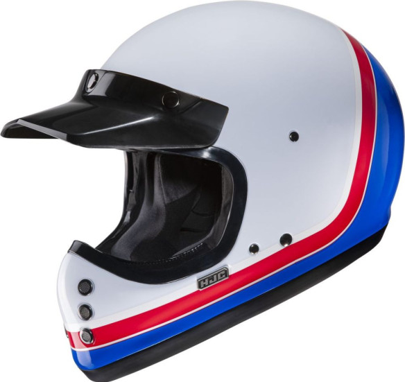 Casca Moto MX/Enduro V60 Scoby White/Blue/Red 24