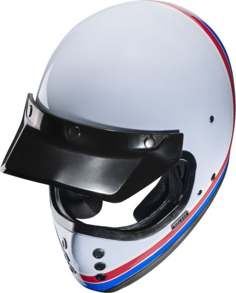 Casca Moto MX/Enduro V60 Scoby White/Blue/Red 24