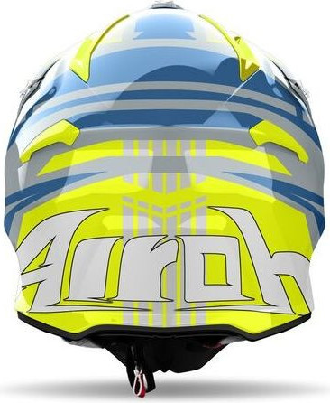 Casca Moto MX/Enduro Aviator Ace 2 Proud Glossy Yellow/Grey/Blue