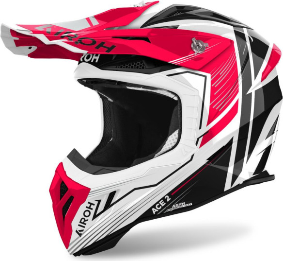 Casca Moto MX/Enduro Aviator Ace 2 Engine Red Gloss