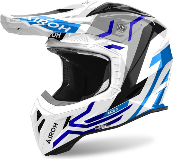 Casca Moto MX/Enduro Aviator Ace 2 Ground Blue Gloss