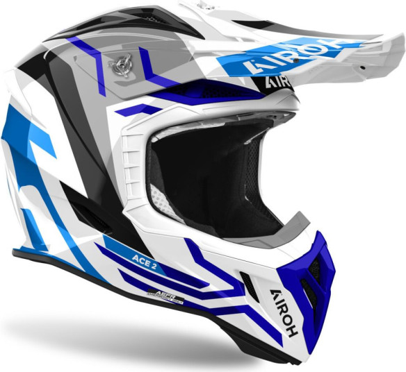 Casca Moto MX/Enduro Aviator Ace 2 Ground Blue Gloss