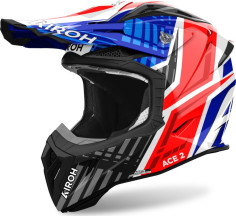 Casca Moto MX/Enduro Aviator Ace 2 Proud Blue/Red Gloss 25