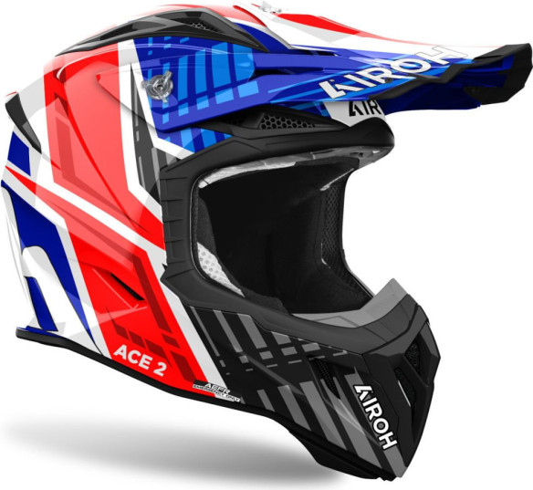 Casca Moto MX/Enduro Aviator Ace 2 Proud Blue/Red Gloss 25