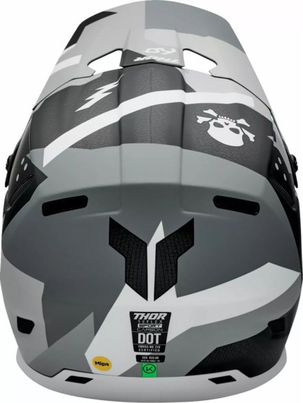 Casca Moto MX/Enduro Reflex Sport Carbon Brave MIPS Grey/White 2025