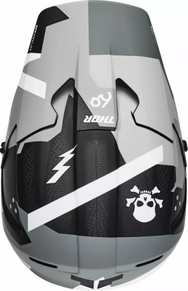 Casca Moto MX/Enduro Reflex Sport Carbon Brave MIPS Grey/White 2025