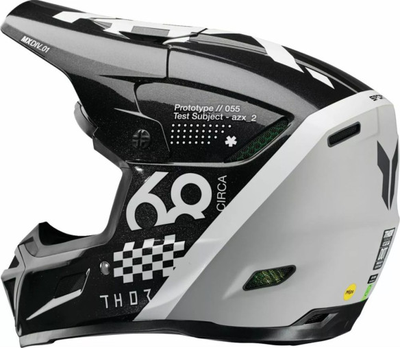 Casca Moto MX/Enduro Reflex Sport Riot MIPS Black/Grey/White 2025