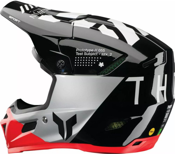 Casca Moto MX/Enduro Reflex Sport Strike MIPS Black/Grey/Red 2025