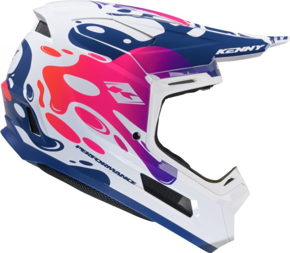 Casca Moto MX/Enduro Performance Fluid Red/White/Blue