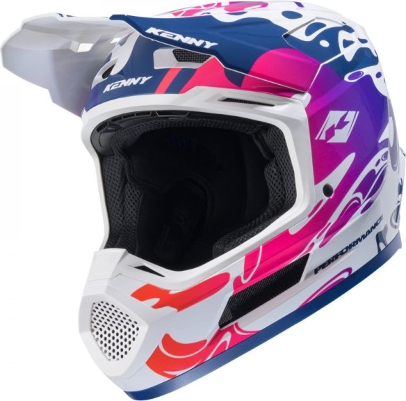Casca Moto MX/Enduro Performance Fluid Red/White/Blue