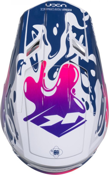 Casca Moto MX/Enduro Performance Fluid Red/White/Blue