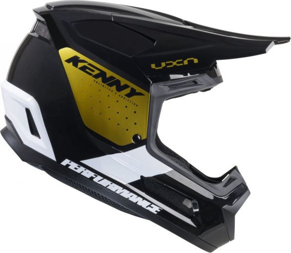 Casca Moto MX/Enduro Performance Gold Black/White/Gold 25