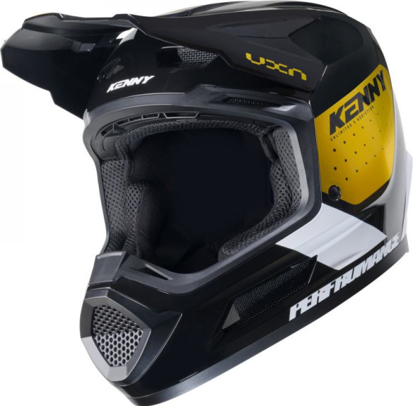 Casca Moto MX/Enduro Performance Gold Black/White/Gold 25