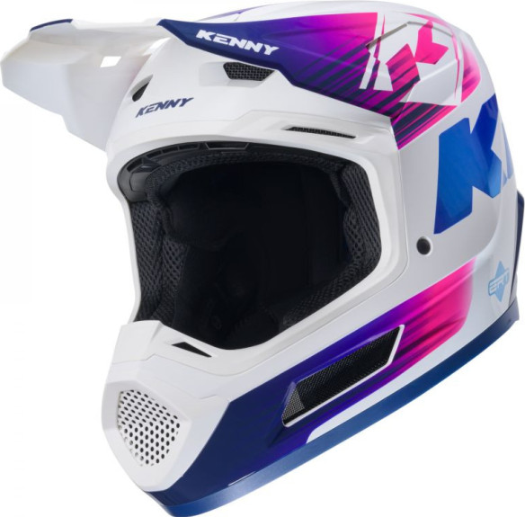 Casca Moto MX/Enduro Performance Gradient Blue/White/Pink 25
