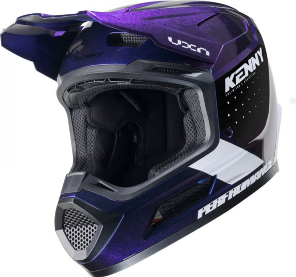 Casca Moto MX/Enduro Performance Night Diamond Purple/Black/White 25