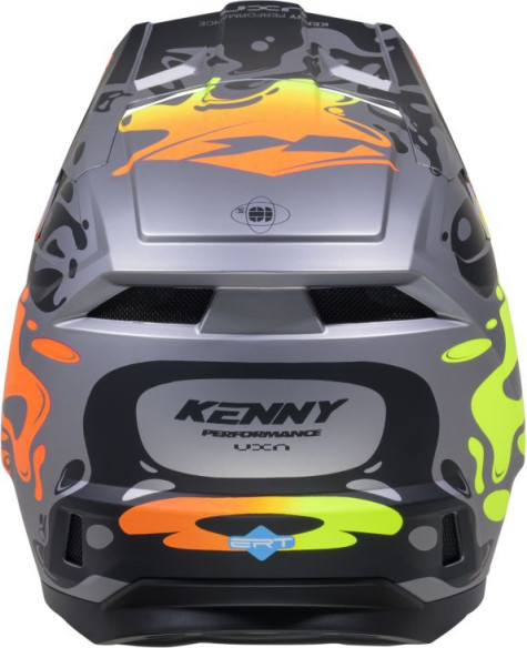 Casca Moto MX/Enduro Performance Steel Grey/Black/Orange/Green 25